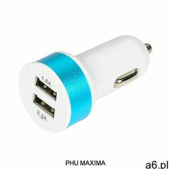 Ład.sam. color ring 2xusb 1,5a/2,1a blue marki Atx - ogłoszenia A6.pl