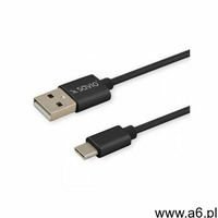 SAVIO Kabel USB - USB-C SAVIO 2M czarny w oplocie - ogłoszenia A6.pl