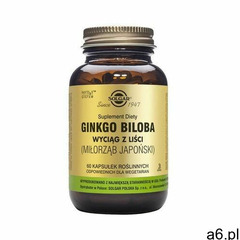 Miłorząb japoński wyciąg z liści Ginkgo Biloba 60 kapsułek Solgar - ogłoszenia A6.pl