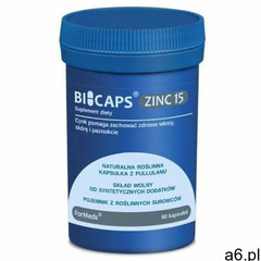 Kapsułki Bicaps Cynk Zinc 15 346,76mg 60 porcji 60 kapsułek ForMeds - ogłoszenia A6.pl