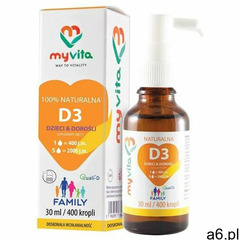 Krople MyVita Witamina D3 Family Dzieci & Dorośli w KROPLACH 30ml - ogłoszenia A6.pl