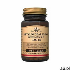 Witamina B12 Metylokobalamina 1000µg 30 bryłek Solgar - ogłoszenia A6.pl