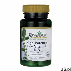 Kapsułki Witamina D3 1000 IU Vitamin D-3 60 kapsułek SWANSON - ogłoszenia A6.pl