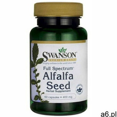 Kapsułki Alfalfa FS Alfalfa Seed 400mg 60 kapsułek SWANSON - ogłoszenia A6.pl