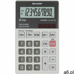 Kalkulator SHARP Hadheld Box ELW211GGY Szary (4974019026039) - ogłoszenia A6.pl