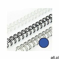 Grzbiety drutowe 14.3 mm, oprawa do 115 kartek, niebieskie - ogłoszenia A6.pl