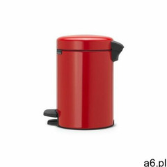 Brabantia - kosz newicon - 3 l - plastikowe wiadro i pokrywa wolnoopadająca - czerwony (871075511214 - ogłoszenia A6.pl