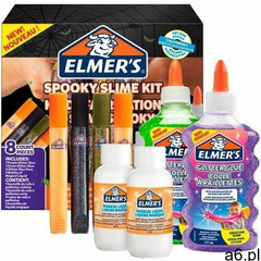 Elmer's spooky brokatowy zestaw do slime – zielony i niebieski klej brokatowy w butelkach +  - ogłoszenia A6.pl