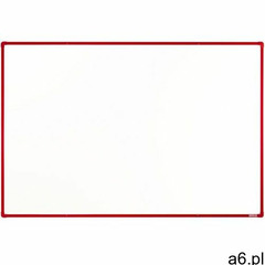 Boardok Biała ceremiczna tablica magnetyczna , 180 x 120 cm, czerwona ramka - ogłoszenia A6.pl