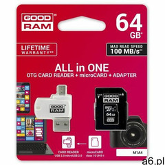 Goodram all in one microsdxc 64gb class 10+czyt.kar - m1a4-0640r12 - ogłoszenia A6.pl