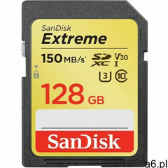 Karta extreme sdxc 128 gb 150/70 mb/s v30 uhs-i u3 marki Sandisk - ogłoszenia A6.pl