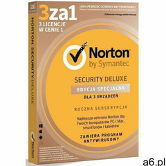 Oprogramowanie security deluxe box pl 1 użytkownik, 3 urządzenia, 1 rok marki Norton - ogłoszenia A6.pl