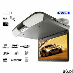 Nvox Monitor samochodowy podwieszany podsufitowy lcd 15" dvd ir fm hdmi usb sd gry 12v - ogłoszenia A6.pl