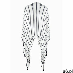 Letnie poncho niebiesko-biały w pionowe paski marki Bonprix - ogłoszenia A6.pl