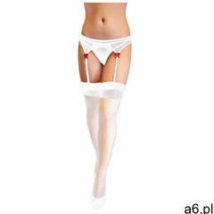 Stockings and belt 5546 white pończochy z pasem marki Softline collection - ogłoszenia A6.pl