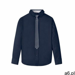 Bonprix Koszula z krawatem (2 części) slim fit ciemnoniebieski - ogłoszenia A6.pl