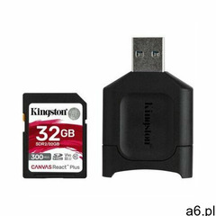 Karta pamięci KINGSTON microSDHC React Plus SDR2 32GB + Czytnik USB - ogłoszenia A6.pl