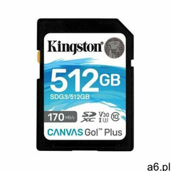 Karta pamięci KINGSTON Canvas Go! Plus SDXC 512GB - ogłoszenia A6.pl