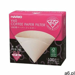 Hario filtry brązowe, v60-02, 100szt. papierowe do dripa - ogłoszenia A6.pl