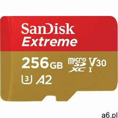 KARTA SANDISK EXTREME microSDXC 256 GB 160/90 MB/s A2 C10 V30 UHS-I U3 Mobile, SDSQXA1-256G-GN6MA - ogłoszenia A6.pl