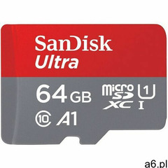 KARTA SANDISK ULTRA microSDXC 64 GB 120MB/s A1 Cl.10 UHS-I + ADAPTER, SDSQUA4-064G-GN6IA - ogłoszenia A6.pl