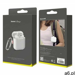 Baseus let's go woven label hook | etui case obudowa do słuchawek apple airpods 1 / 2 | biały -  - ogłoszenia A6.pl