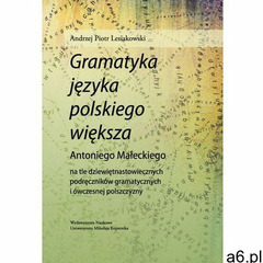 Gramatyka języka polskiego większa Antoniego Małeckiego ... (9788323131786) - ogłoszenia A6.pl