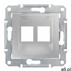 Schneider Sedna płytka centralna podwójna pod wkład komp. rj45 ampmolex aluminium - ogłoszenia A6.pl