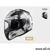 KASK MOTOCYKLOWY KASK LS2 FF353 RAPID POPPIES BLACK WHITE, model 2018! - ogłoszenia A6.pl
