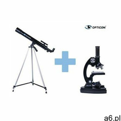 Zestaw Edukacyjny OPTICON: Teleskop Astronomiczny + Mikroskop + DVD + Mapy/Plakaty + - ogłoszenia A6.pl