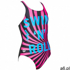 Arena strój kostium girls swim&roll junior one piece v back black-turquoise, wzrost: 164cm, kolo - ogłoszenia A6.pl