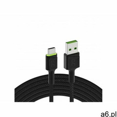 Kabel USB - USB-C Ray 1,2m LED QC 3.0 czarny - ogłoszenia A6.pl