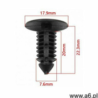 Kołek Spinka Samochodowa 7,6mm zderzaków tapicerek nadkoli osłon podwozia, spin7,6mm - ogłoszenia A6.pl