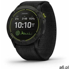 Garmin smartwatch enduro, carbon gray dlc titanium, black ultrafit nylon strap - ogłoszenia A6.pl