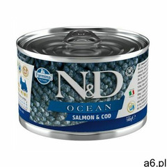 n&d ocean mini łosoś i dorsz 140g marki Farmina - ogłoszenia A6.pl