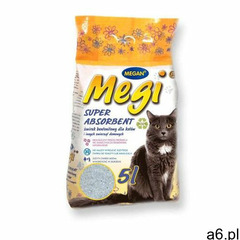 megi absorbent - żwirek dla kota bentonitowy zbrylający 5l marki Megan - ogłoszenia A6.pl