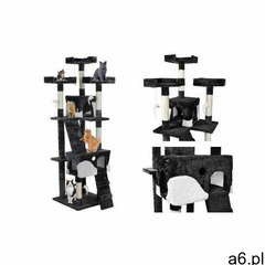 Malatec Drapak drzewko dla kota kotów 170cm legowisko domek czarno-biały - ogłoszenia A6.pl