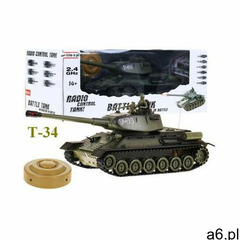 Zegan Duży zdalnie sterowany legendarny czołg t-34 + bezprzewodowy pilot + mina + efekty - ogłoszenia A6.pl