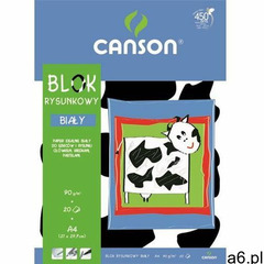 Canson Blok rysunkowy a4/20k. 6666117 biały - ogłoszenia A6.pl