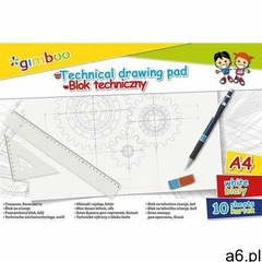 Blok techniczny GIMBOO A4 10 kart. 150gsm biały - ogłoszenia A6.pl