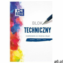 Oxford Blok tech oxf a4 10k 250g biały 400093199 (5904017072478) - ogłoszenia A6.pl