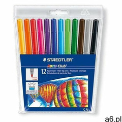 Staedtler Flamastry szkolne 12 kolorów (4007817325162) - ogłoszenia A6.pl