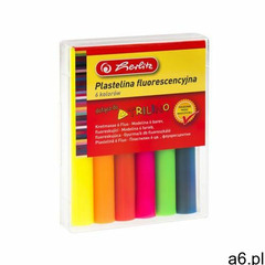 Plastelina fluorescencyjna 6 kolorów marki Herlitz - ogłoszenia A6.pl