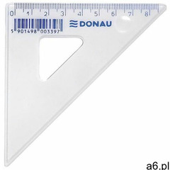 Donau Ekierka , mała, 8,5cm, 45, transparentna (5901498051220) - ogłoszenia A6.pl