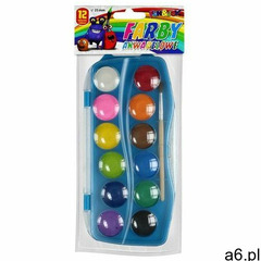 Farby akwarele F&J 12kol.25mm średnica w kasetce, 337848 - ogłoszenia A6.pl
