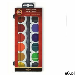 Koh i noor Farby Akwarelowe 12kol 30mm Kryjące - ogłoszenia A6.pl