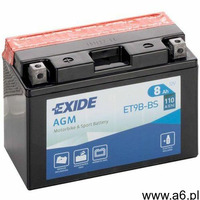 Exide Akumulator motocyklowy et9b-bs/ yt9b-bs 12v 8ah 110a en l+ - ogłoszenia A6.pl