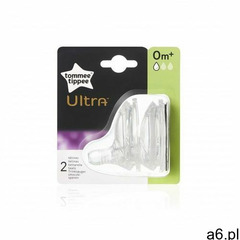 Tommee tippee 42400568 2szt 0m+ ultra smoczek do butelek silikonowy wolny przepływ | darmowa dos - ogłoszenia A6.pl