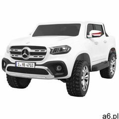 Mercedes x class biały mp4 dwuosobowy samochód na akumulator - ogłoszenia A6.pl