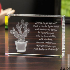 Kaktus Opuncja 3D • personalizowany kryształ 3D • GRAWER 3D - ogłoszenia A6.pl